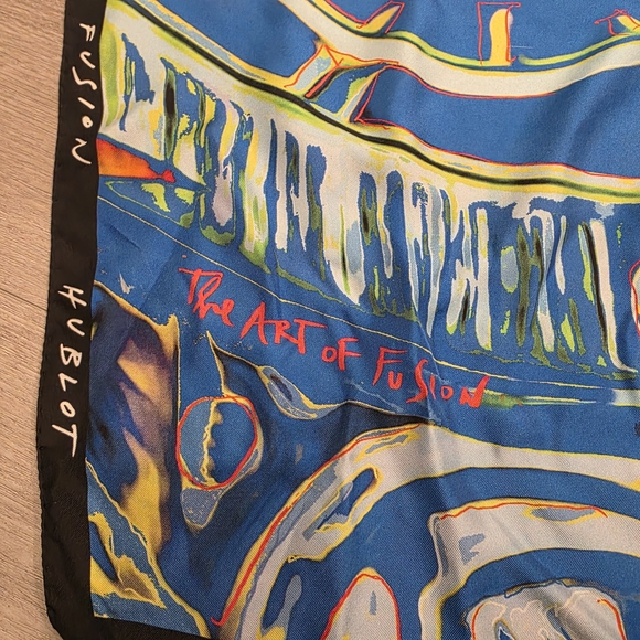 Hublot Vibrant Abstract Silk Scarf - Picture 14 of 15
